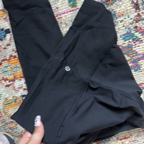 lululemon black wunder train i think no tag size 10 - Picture 2 of 3